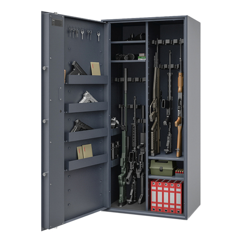 MustangSafes Caliber Combo 150/70 Porte gauche (démo) – D792 Coffres-forts pour fusils MustangSafes