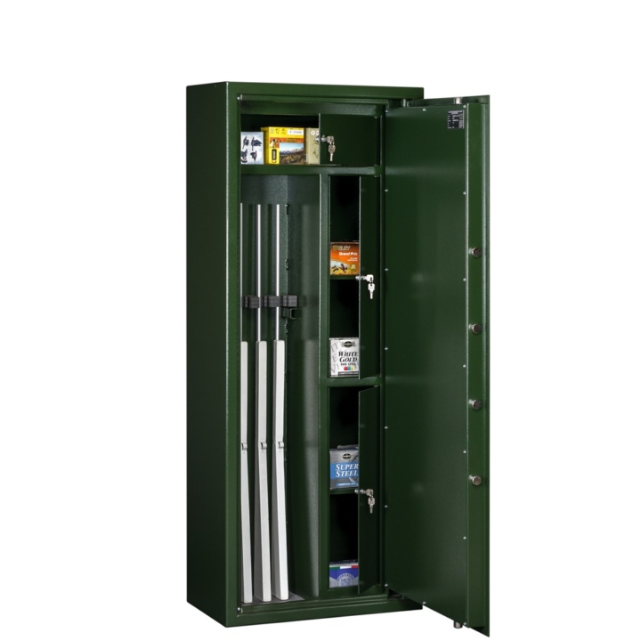 Coffre-fort pour armes-MSG609S1-ouvert-vert Mustansafes