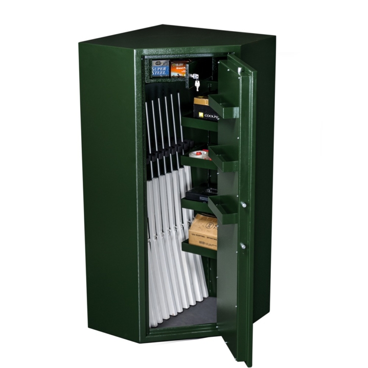 Coffre-fort pour armes-MSGC03B-open-NL-90-vert Mustang Safes